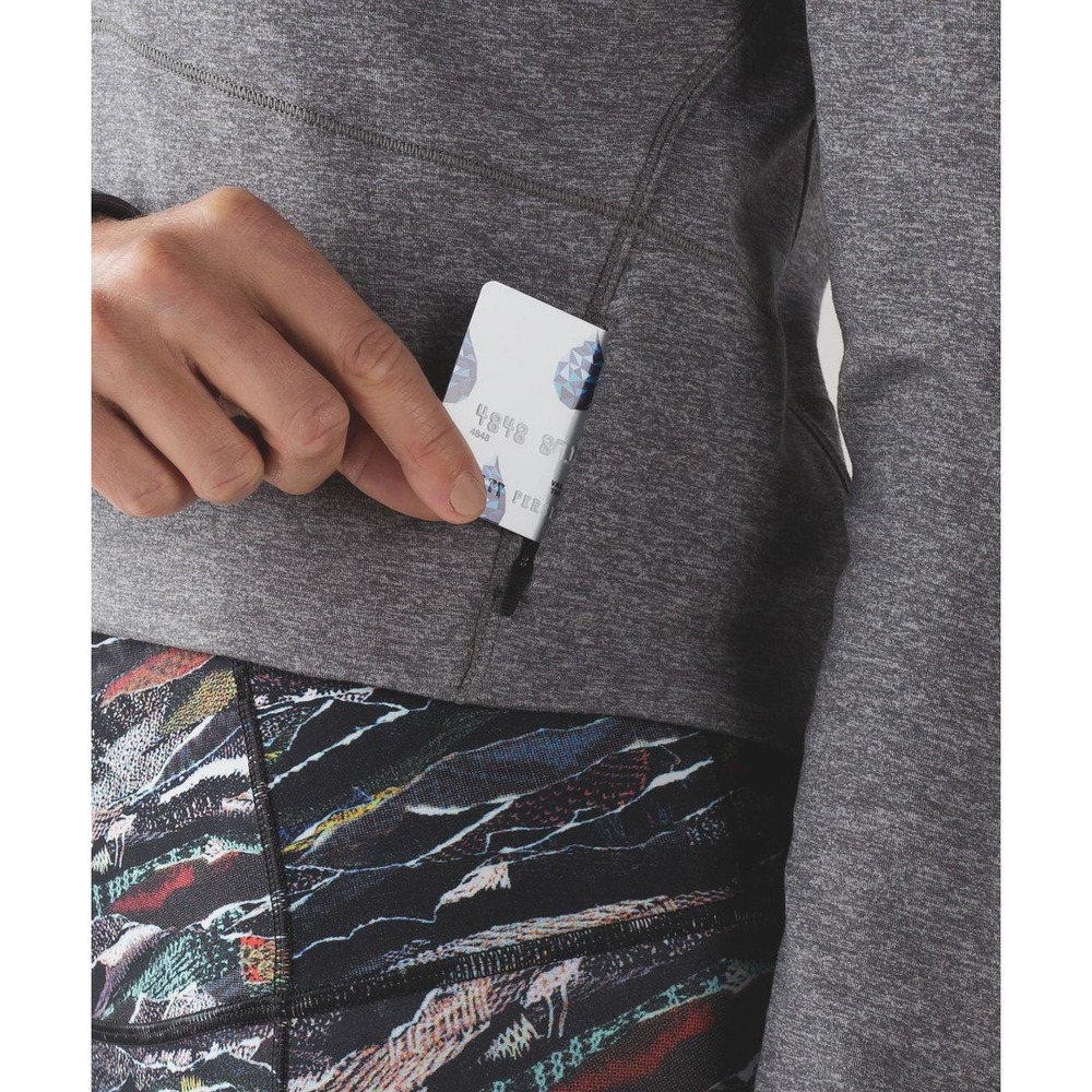 Lululemon Womens Hill and Valley Mock Neck Pullover Sweatshirt Top Size 6 Gray - Picture 3 of 9